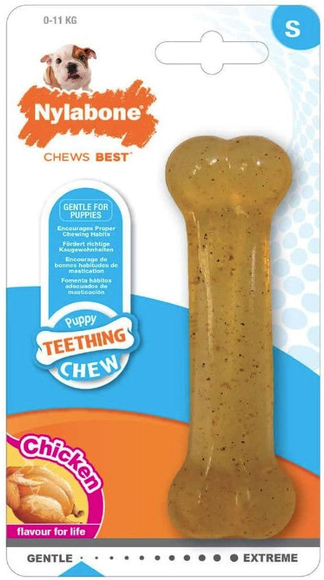 Nylabone Puppy Chew Bone Chicken Flavor