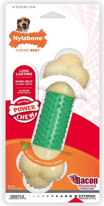 Nylabone Dura Chew Double Action Chew Bacon Flavor