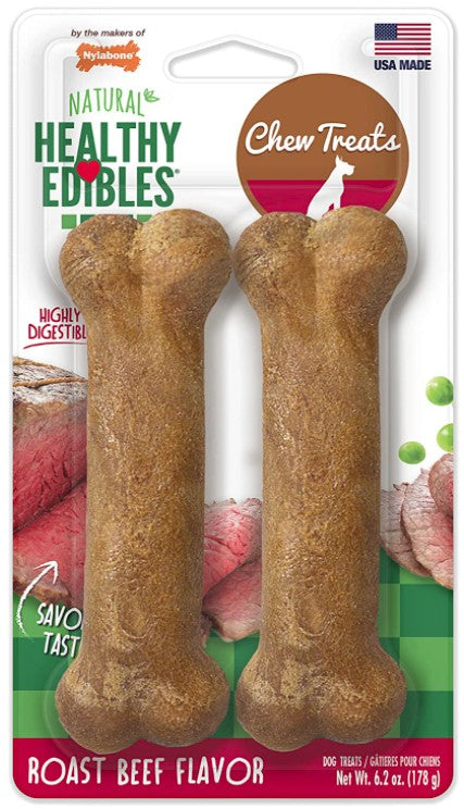 Nylabone Healthy Edibles Chews Roast Beef Wolf