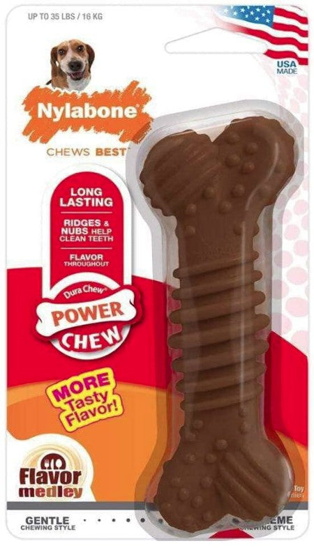 Nylabone Dura Chew Power Chew Bone Flavor Medley