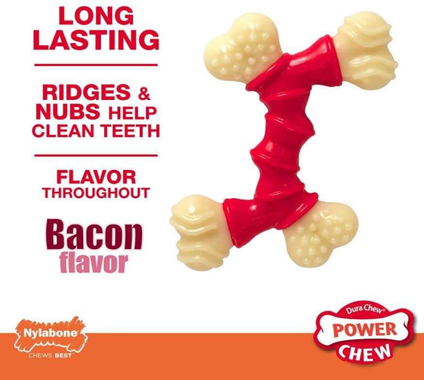 Nylabone Dura Chew Double Bone Bacon Flavor