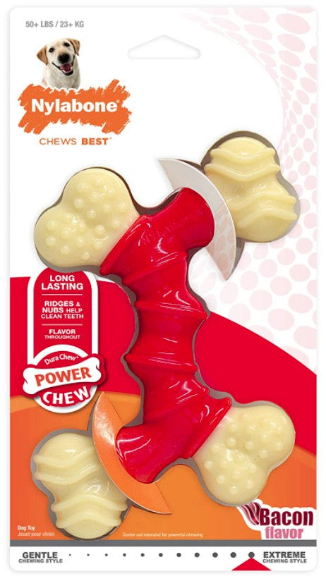 Nylabone Dura Chew Double Bone Bacon Flavor