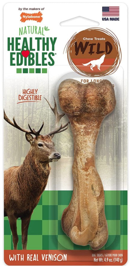 Nylabone Healthy Edibles Wild Chew with Real Venison Large