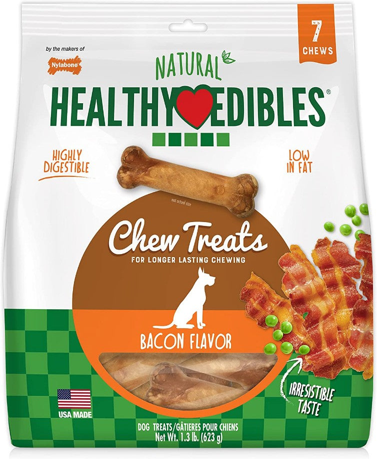 Nylabone Healthy Edibles Chews Bacon Wolf