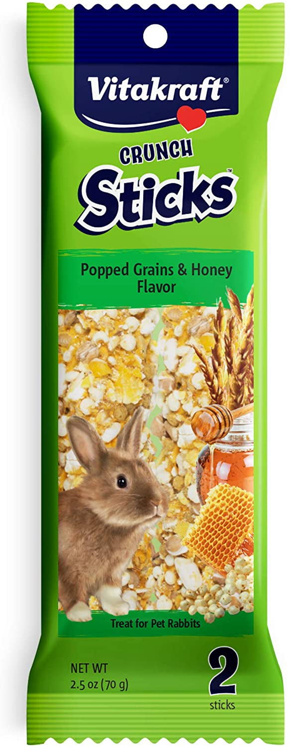 Vitakraft Rabbit Crunch Sticks Popped Grains and Honey