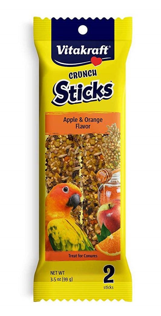 Vitakraft Crunch Sticks Apple and Orange Conure Treats