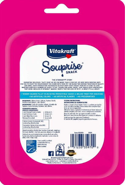 Vitakraft Salmon Souprise Lickable Cat Snack