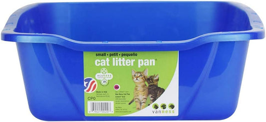 Van Ness Cat Litter Pan with Dip in Front Assorted Colors