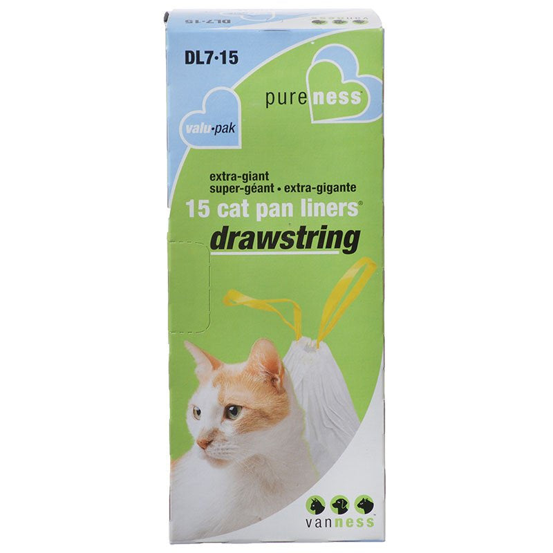 Van Ness PureNess Drawstring Cat Pan Liners Extra Giant