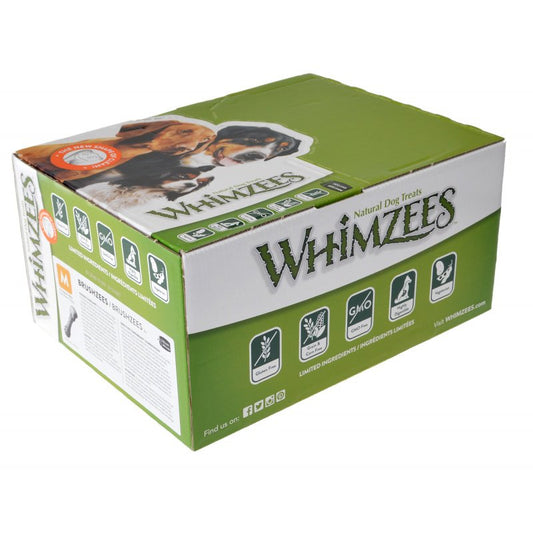 Whimzees Brushzees Bulk Dental Treats Medium