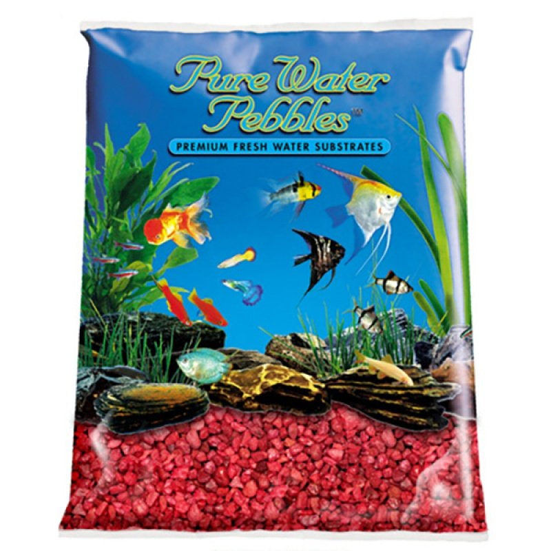 Pure Water Pebbles Aquarium Gravel Currant Red