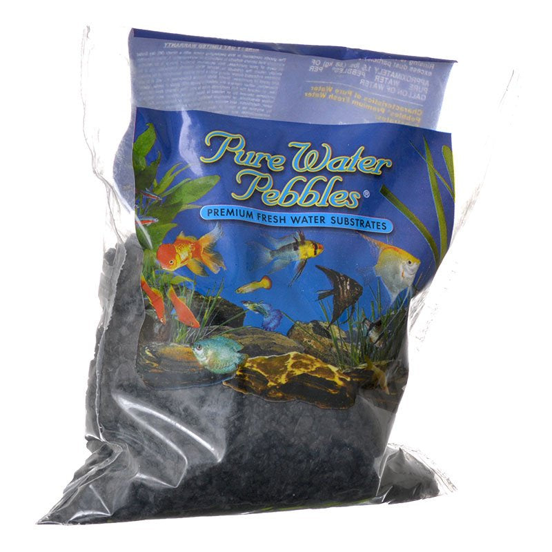 Pure Water Pebbles Aquarium Gravel Jet Black