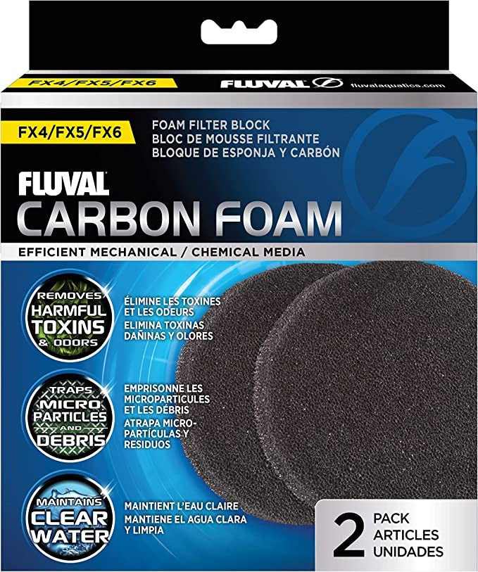 Fluval Replacement Carbon Foam Pad for FX4 / FX5 / FX6