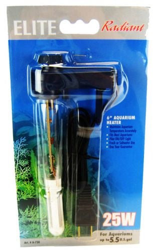 Elite Radiant Aquarium Heater 6" Long