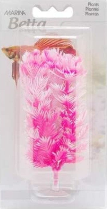 Marina Betta Foxtail Hot Pink/White Plastic Plant