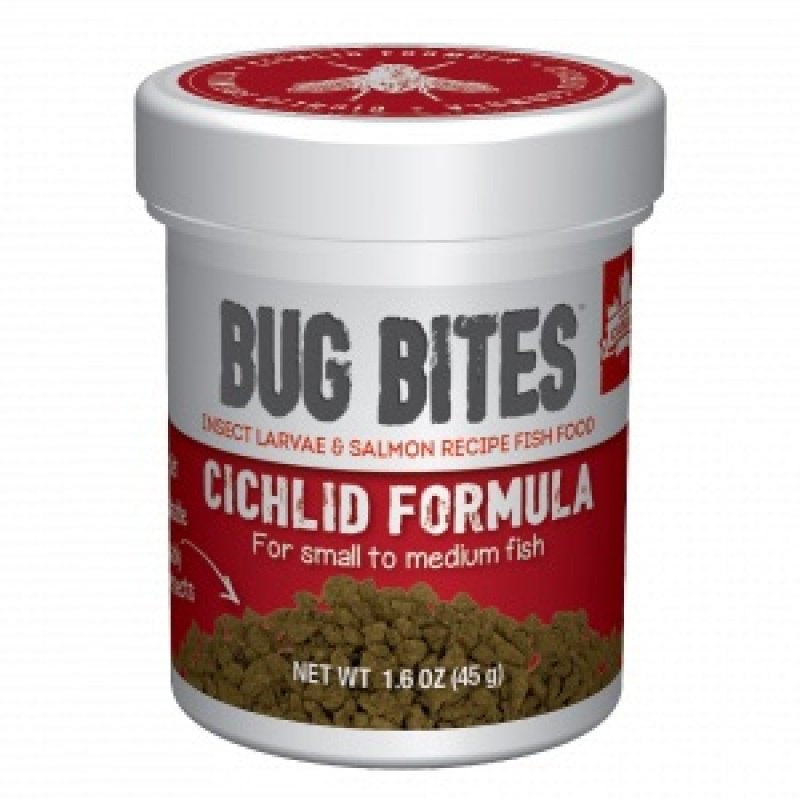 Fluval Bug Bites Cichlid Formula Granules for Small-Medium Fish