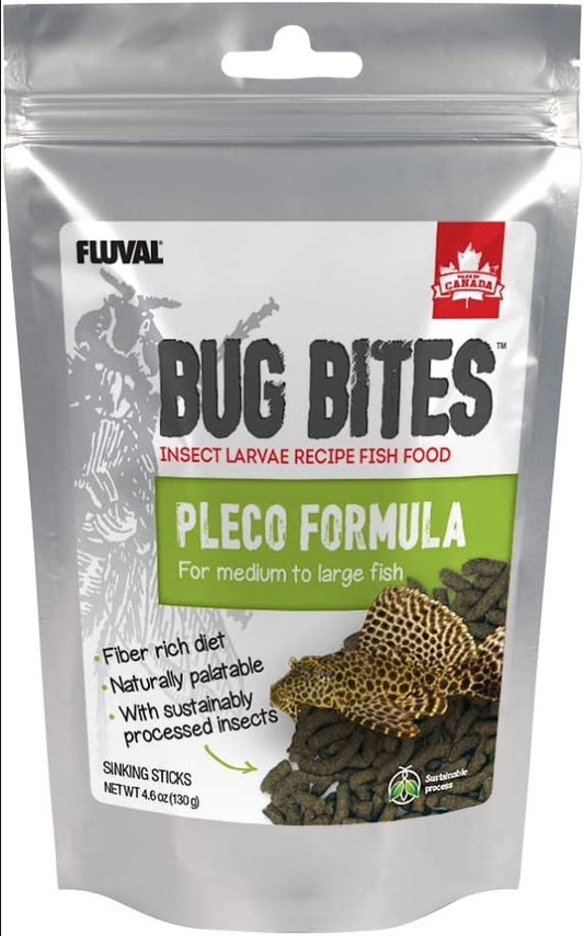 Fluval Bug Bites Pleco Formula Sticks for Medium-Large Fish