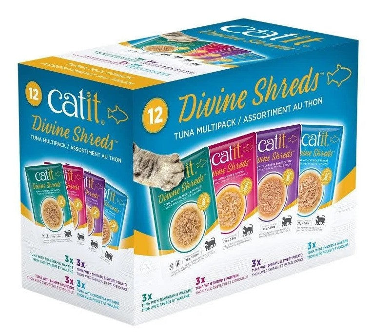 Catit Divine Shreds Tuna Variety Pack