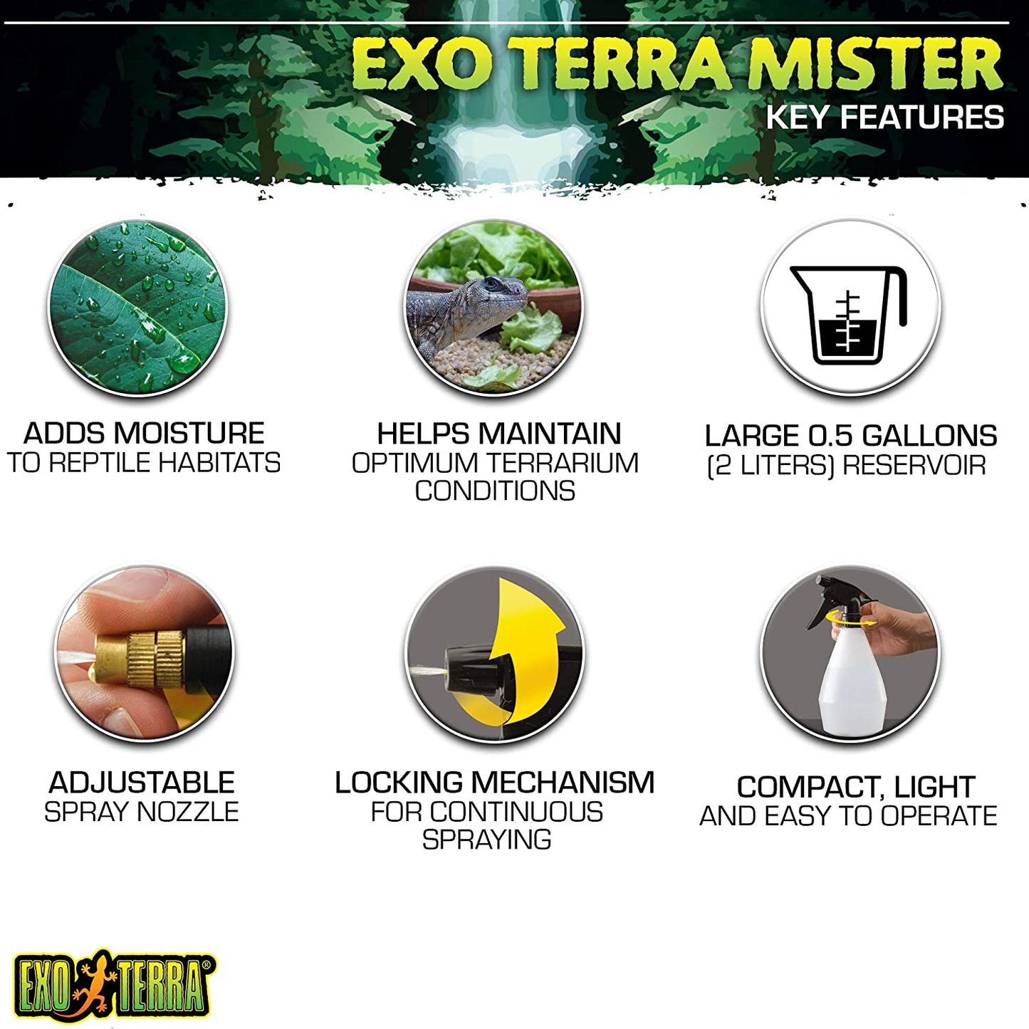 Exo Terra Mister Portable Pressure Sprayer