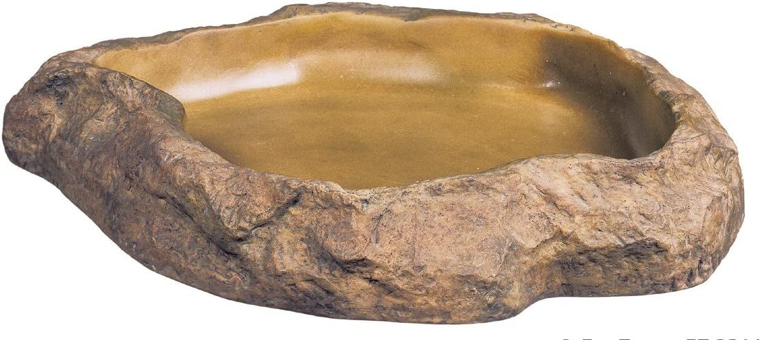 Exo Terra Granite Rock Feeding Dish for Reptiles