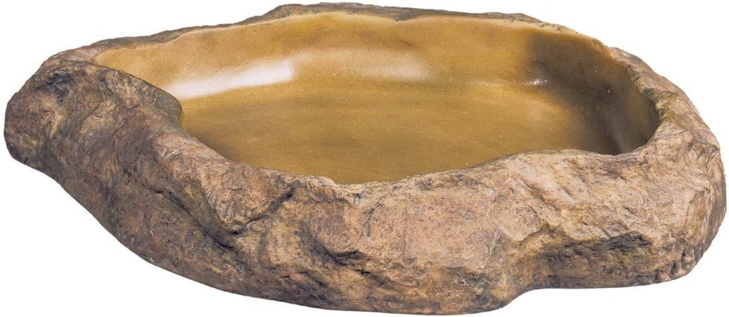 Exo Terra Granite Rock Feeding Dish for Reptiles