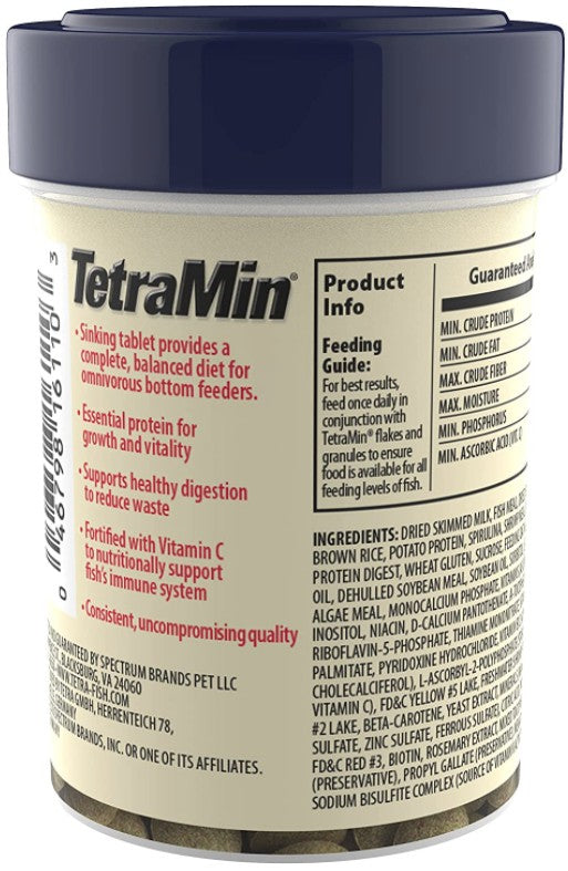 TetraMin Tropical Tablets Fish Food for Bottom Feeders