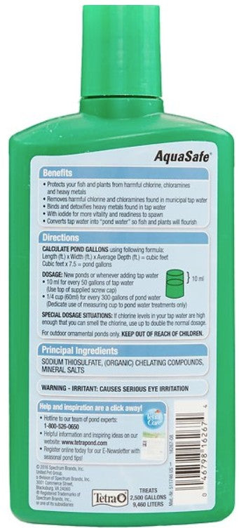 Tetra Pond AquaSafe Water Conditioner