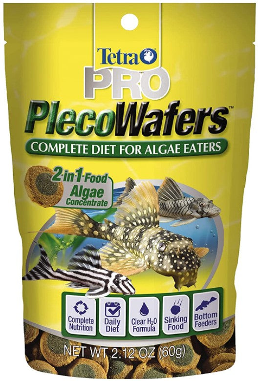 Tetra Pro PlecoWafers Complete Diet for Algae Eater Fish Food