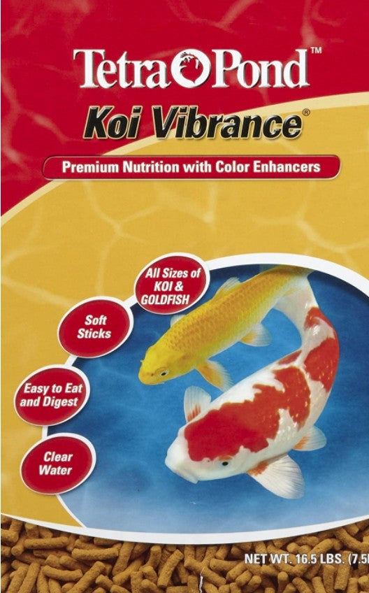 Tetra Pond Koi Vibrance Koi Food Premium Nutrition with Color Enhancers