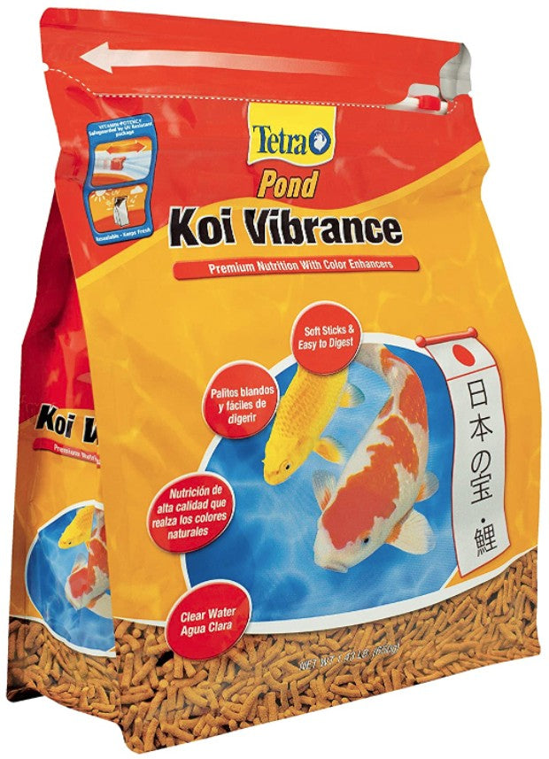 Tetra Pond Koi Vibrance Koi Food Premium Nutrition with Color Enhancers