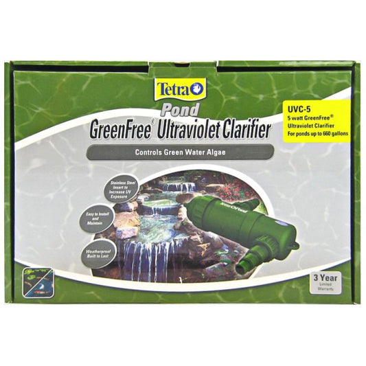 Tetra Pond GreenFree Ultraviolet Clarifier Controls Green Water Algae in Ponds