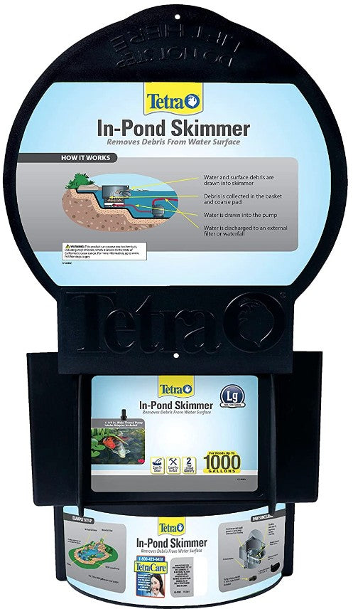 Tetra Pond In-Pond Skimmer Removes Debris from Water Surface