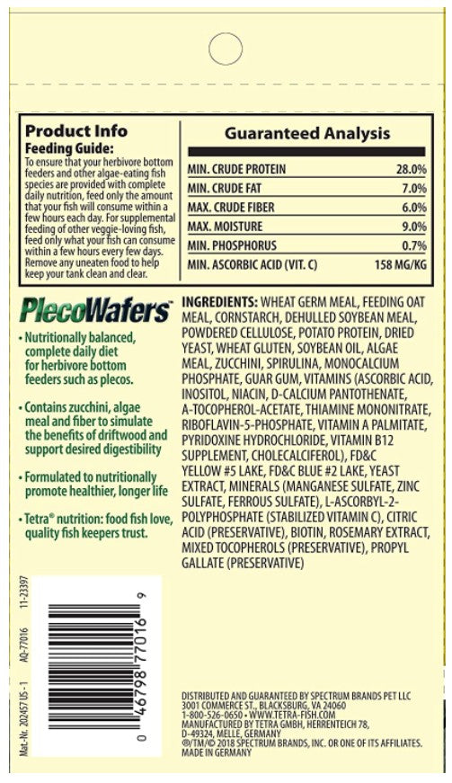 Tetra Pleco Wafers Complete Algae Eater Diet