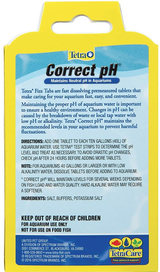 Tetra Correct pH Maintains Neutral pH in Aquariums