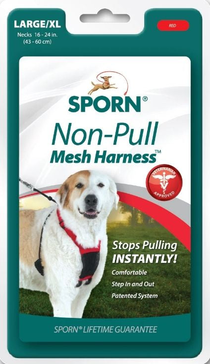 Sporn Non Pull Mesh Harness for Dogs Black