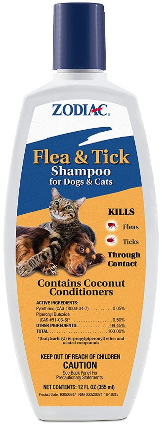 Zodiac Flea and Tick Shampoo for Dogs and Cats