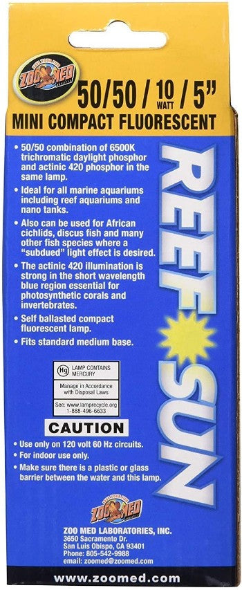 Zoo Med Reef Sun 50/50 Compact Fluorescent Bulb