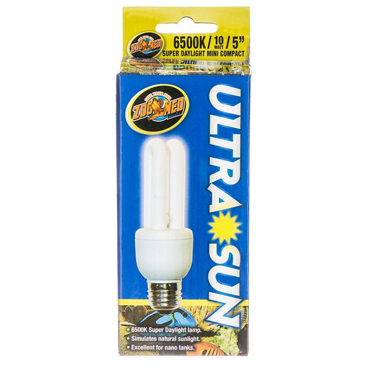 Zoo Med Ultra Sun 6500K Super Daylight Mini Compact Fluorescent Bulb