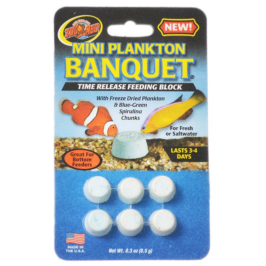 Zoo Med Mini Plankton Banquet Time Release Feeding Block