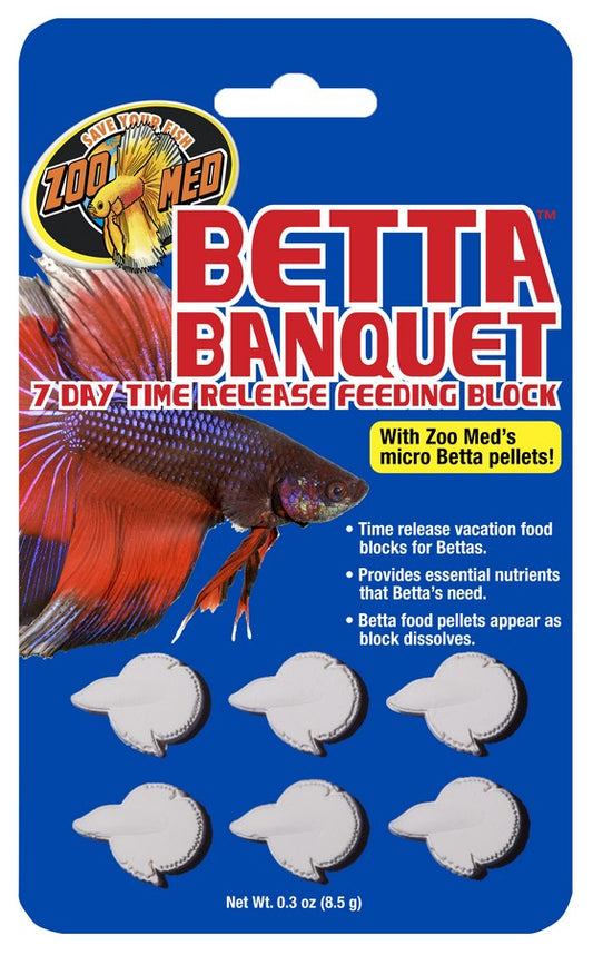 Zoo Med Betta Banquet 7 Day Time Release Feeding Block