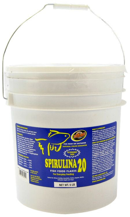 Zoo Med Spirulina 20 Fish Food Flakes