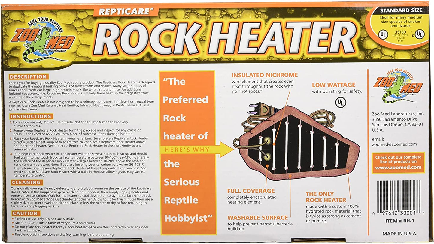 Zoo Med Repticare Rock Heater for Reptiles