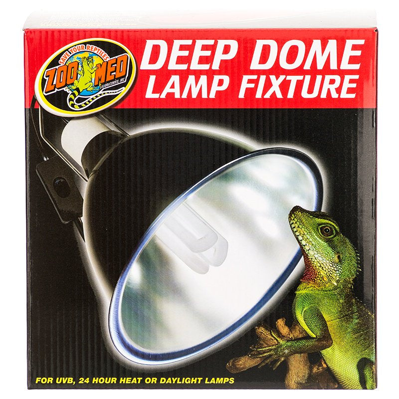 Zoo Med Deep Dome Lamp Fixture 8.5" Wide