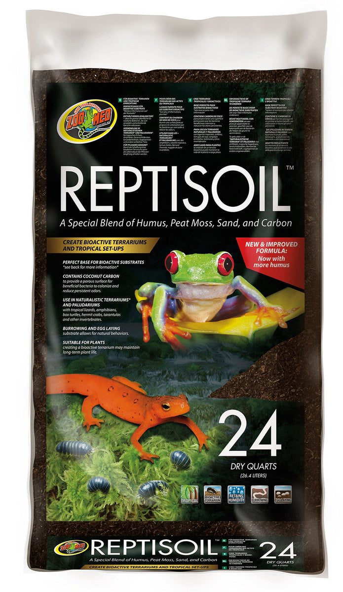 Zoo Med Reptisoil a Special Blend of Peat Moss, Soil, Sand, and Carbon for Reptiles