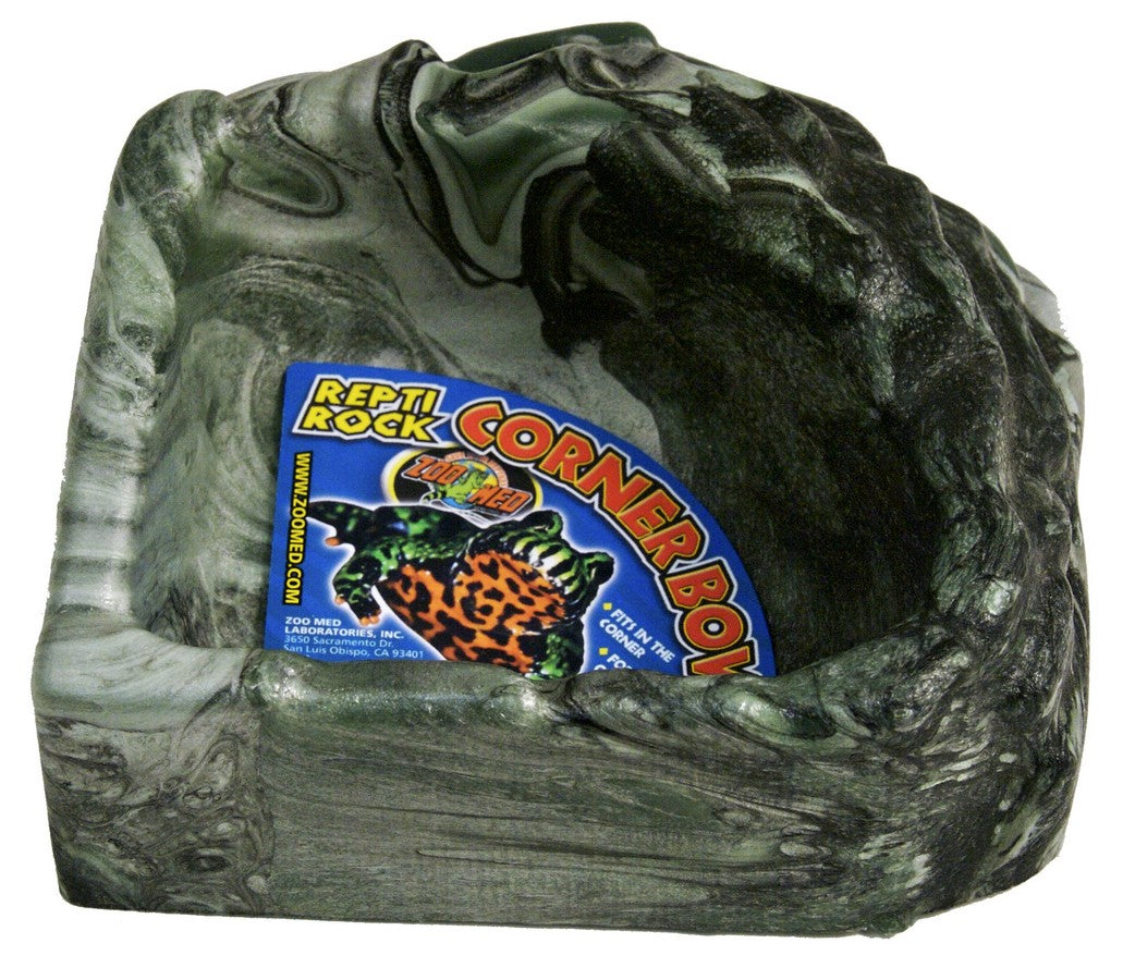 Zoo Med Repti Rock Corner Bowl for Reptiles