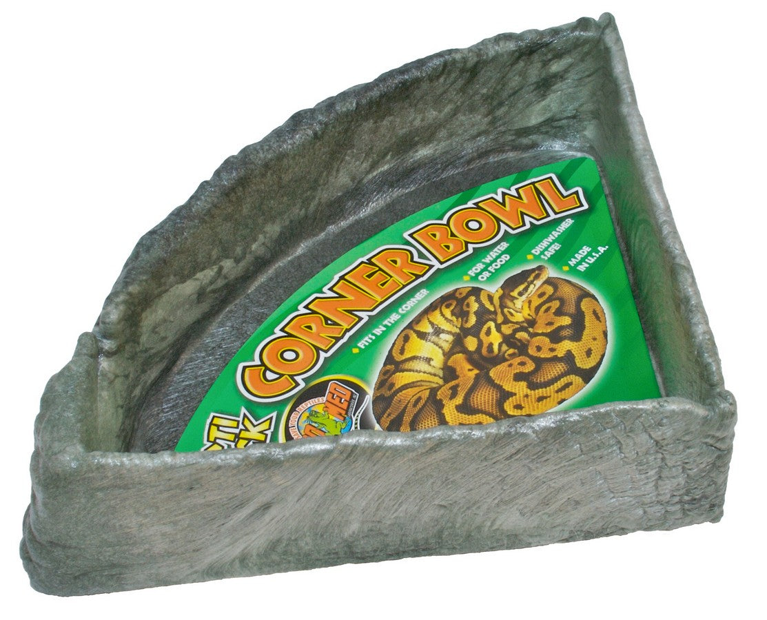 Zoo Med Repti Rock Corner Bowl for Reptiles