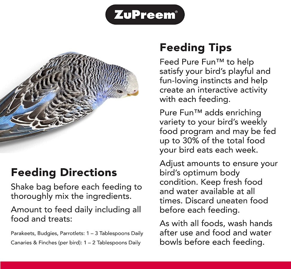 ZuPreem Pure Fun Enriching Variety Seed for Small Birds