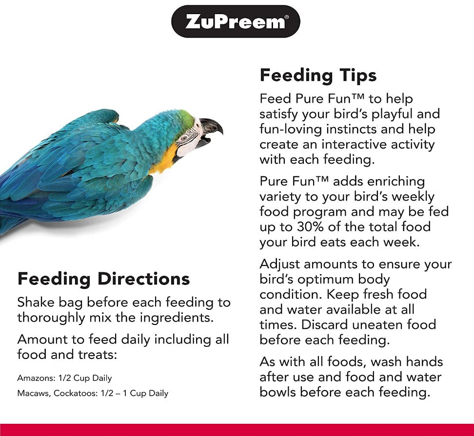 ZuPreem Pure Fun Enriching Variety Seed for Large Birds