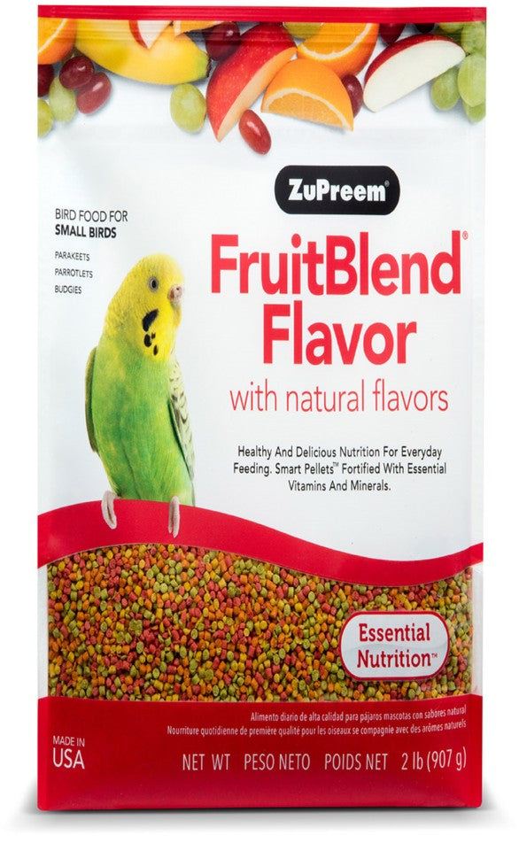 ZuPreem FruitBlend Flavor with Natural Flavors Bird Food for Small Birds