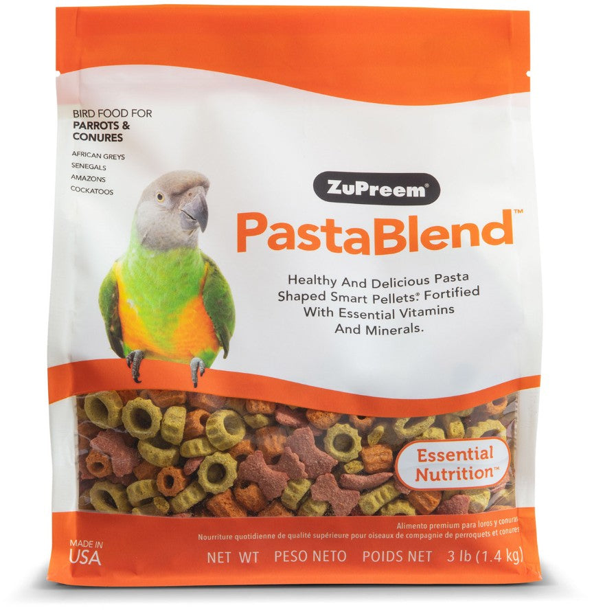 ZuPreem PastaBlend Bird Food for Parrots and Conures